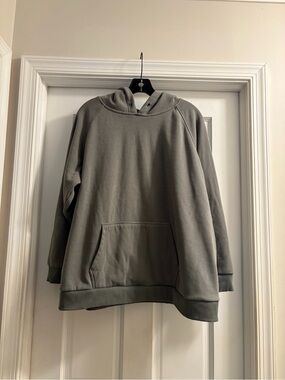 Expressions Olive Green Hooded Sweatshirt Pullover